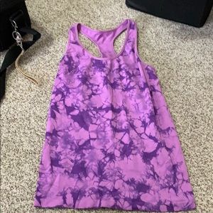 Tie dye work out tank size m
